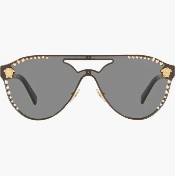 Versace 42mm Shield Sunglasses